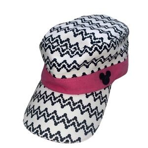 Disney Parks Adult Hat Cap White pink   Hat‎  Women’s Mickey Mouse Adjustable